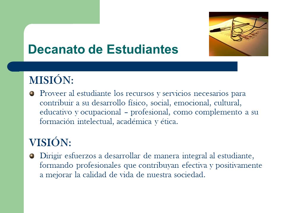 Decanato de Estudiantes
