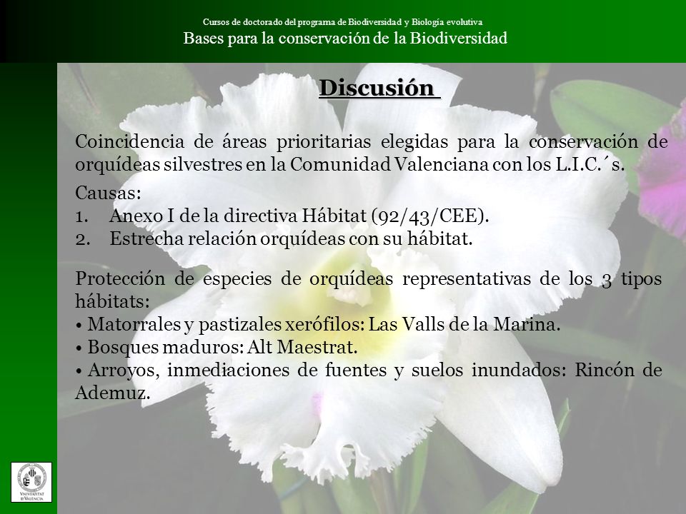 Cursos de doctorado del programa de Biodiversidad y Biología evolutiva