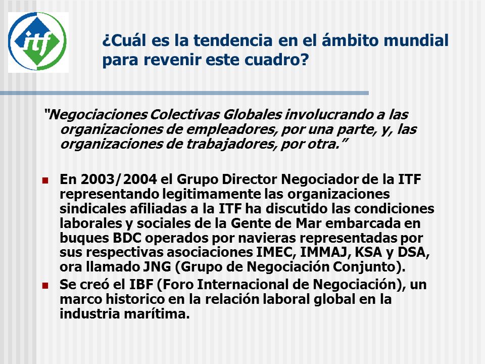 ¿Cuál es la tendencia en el ámbito mundial para revenir este cuadro