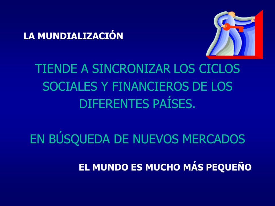 TIENDE A SINCRONIZAR LOS CICLOS SOCIALES Y FINANCIEROS DE LOS