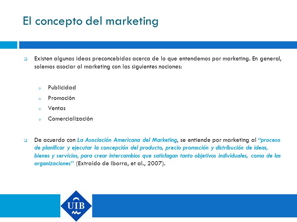 El concepto del marketing