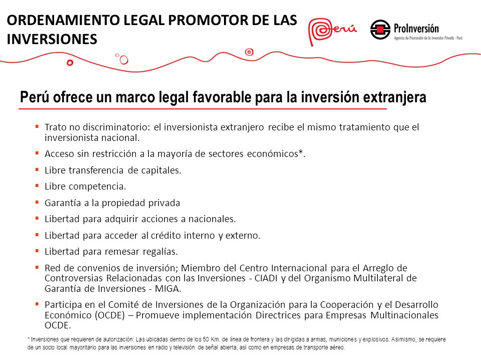 ORDENAMIENTO LEGAL PROMOTOR DE LAS INVERSIONES