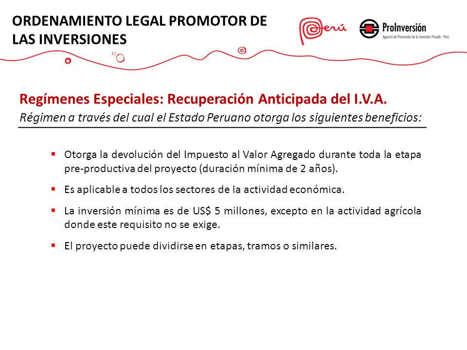 ORDENAMIENTO LEGAL PROMOTOR DE LAS INVERSIONES