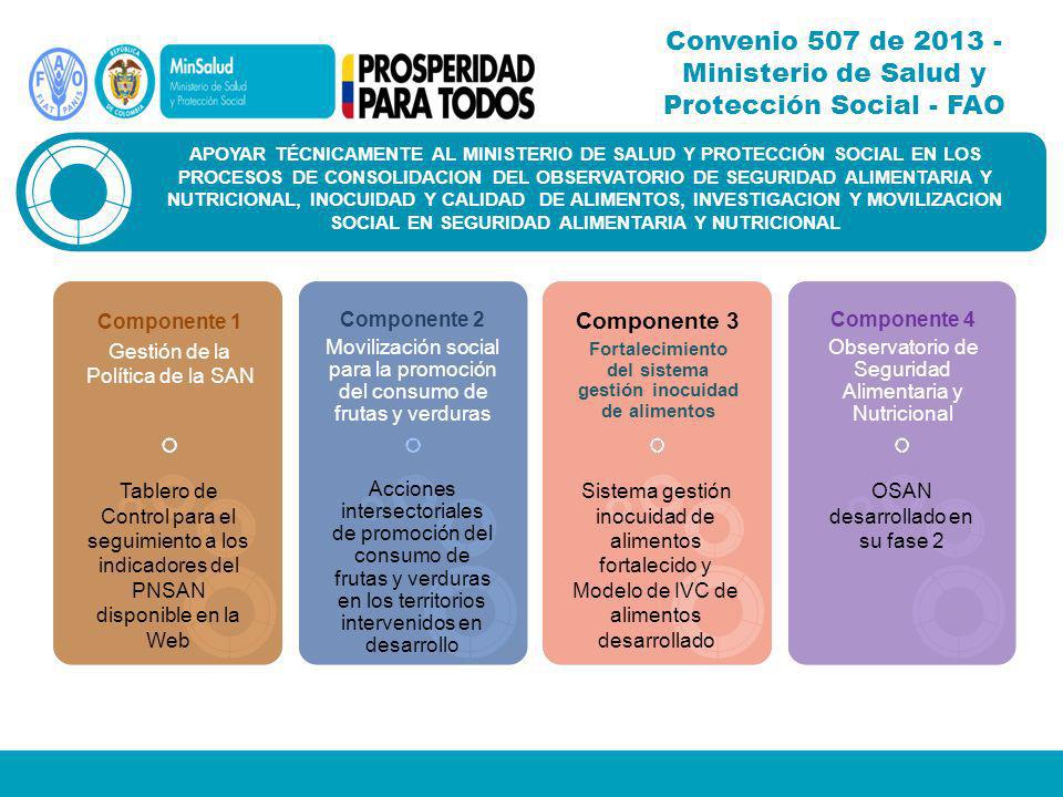 Convenio 507 de Ministerio de Salud y Protección Social - FAO