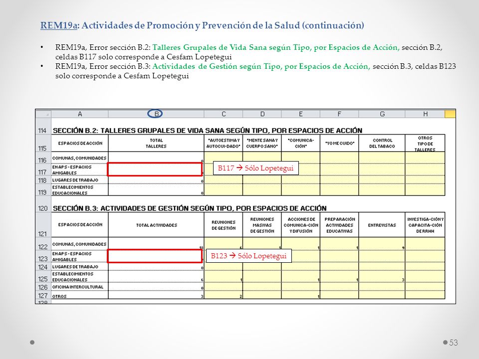 REM19a: Actividades de Promoción y Prevención de la Salud (continuación)