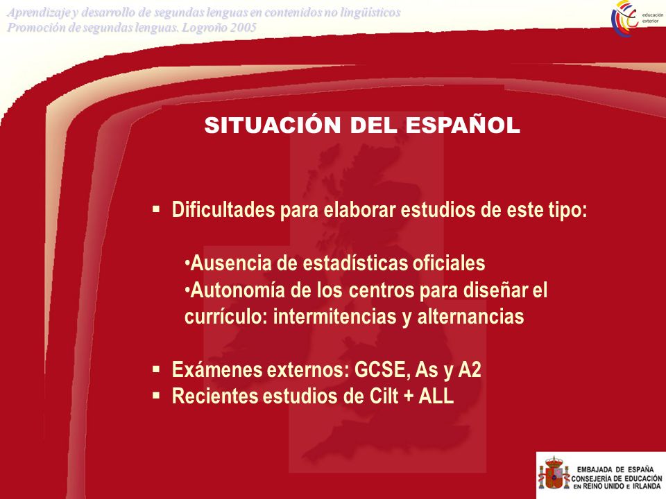 Dificultades para elaborar estudios de este tipo: