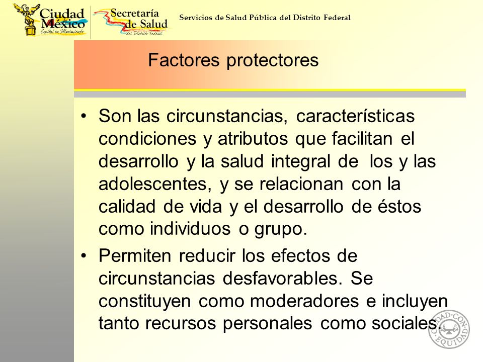 Factores protectores