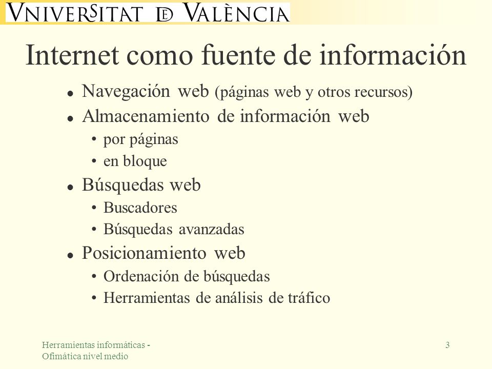 Internet como fuente de información