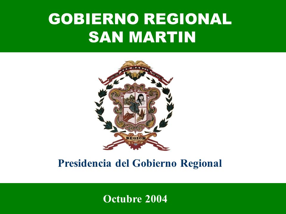 GOBIERNO REGIONAL SAN MARTIN