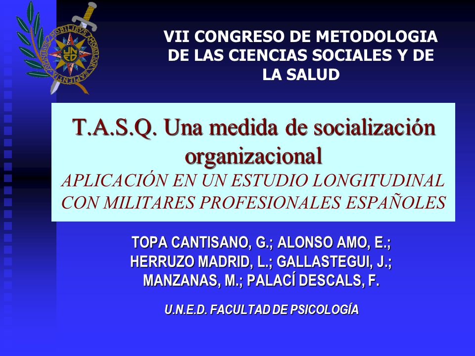 VII CONGRESO DE METODOLOGIA DE LAS CIENCIAS SOCIALES Y DE LA SALUD