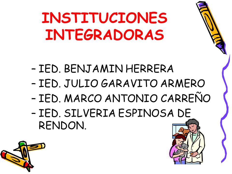 INSTITUCIONES INTEGRADORAS