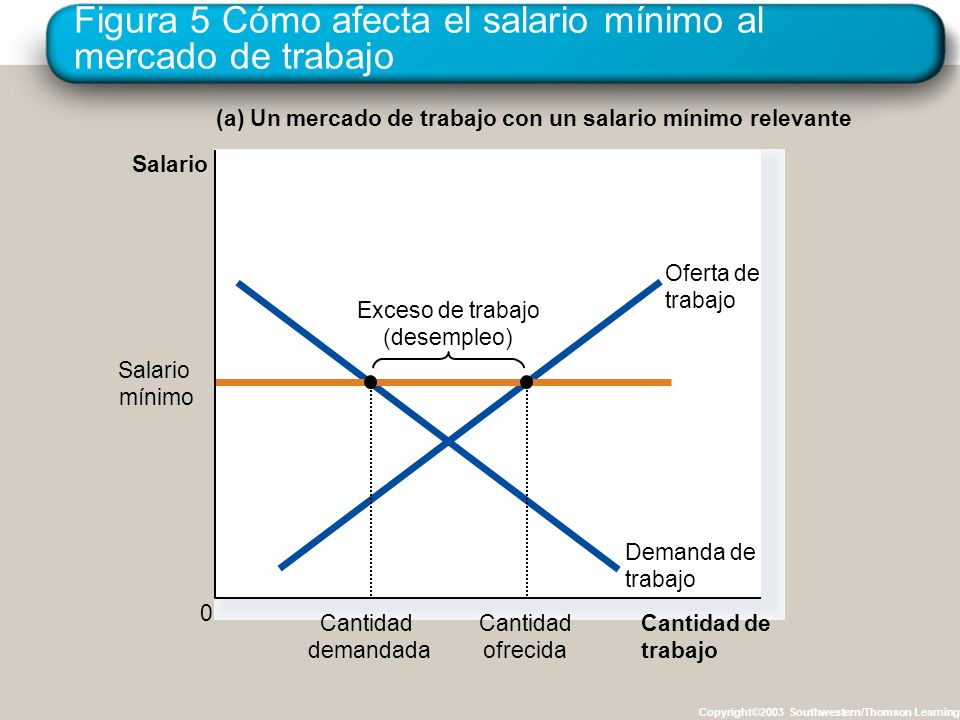 Figura 5 Cómo afecta el salario mínimo al mercado de trabajo