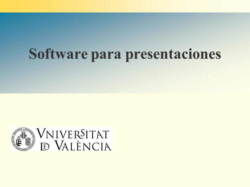 Software para presentaciones