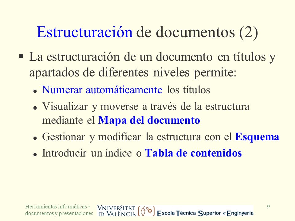 Estructuración de documentos (2)