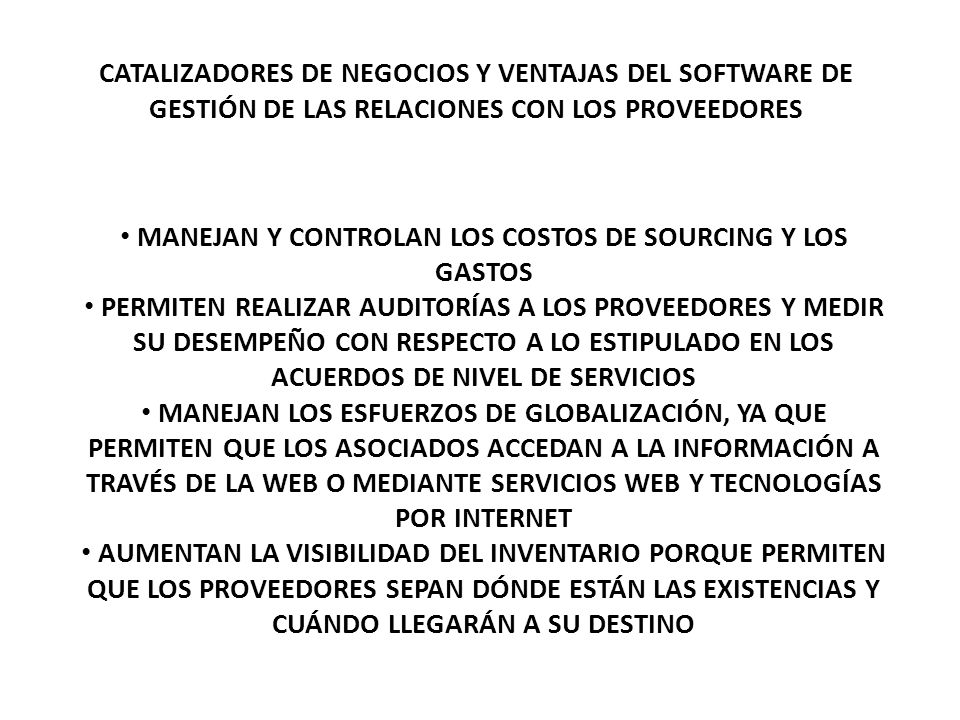 MANEJAN Y CONTROLAN LOS COSTOS DE SOURCING Y LOS GASTOS