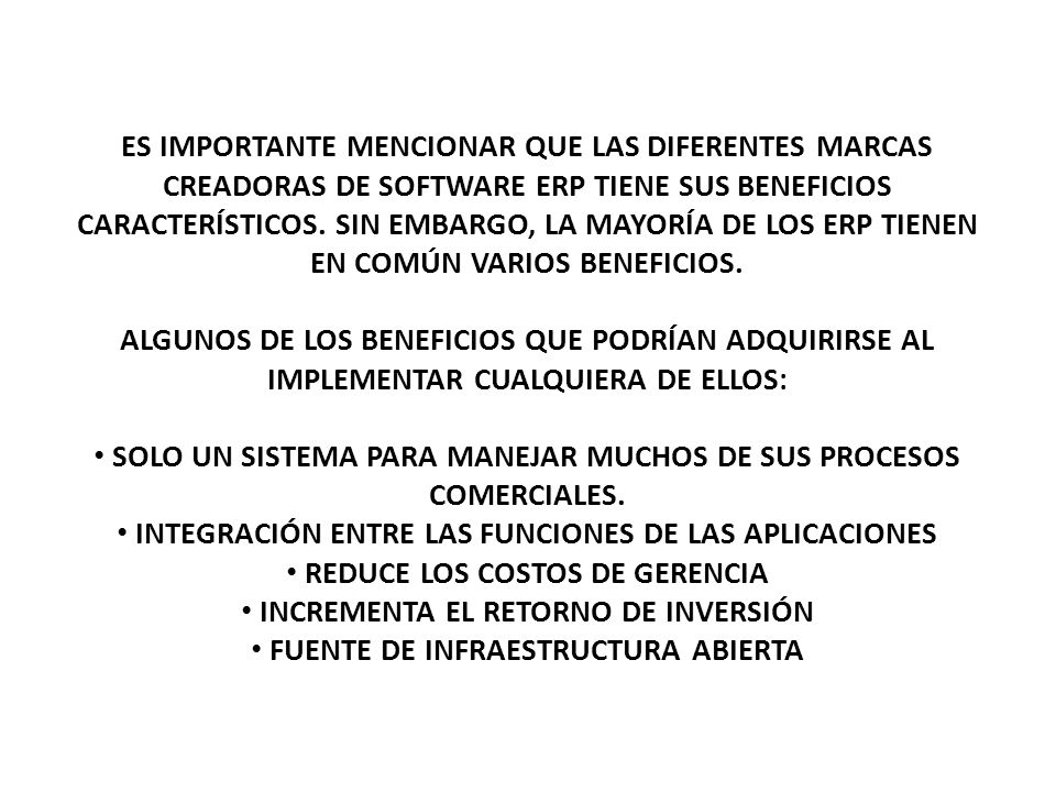 SOLO UN SISTEMA PARA MANEJAR MUCHOS DE SUS PROCESOS COMERCIALES.