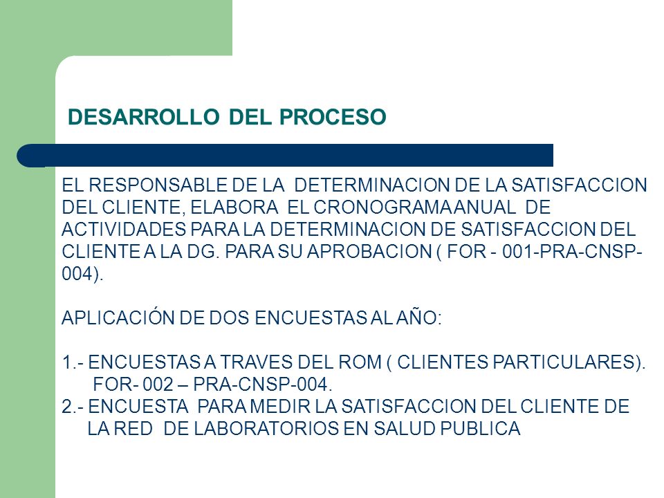 DESARROLLO DEL PROCESO