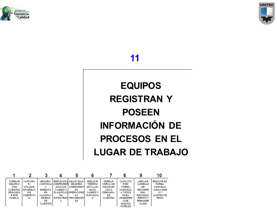 11 EQUIPOS REGISTRAN Y POSEEN INFORMACIÓN DE PROCESOS EN EL LUGAR DE TRABAJO