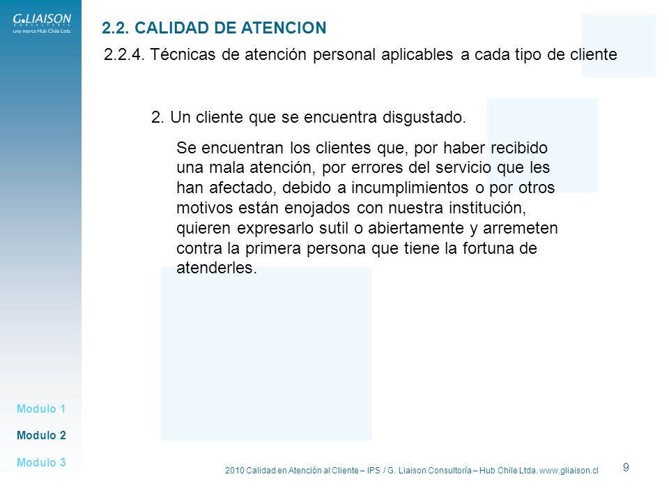 Técnicas de atención personal aplicables a cada tipo de cliente