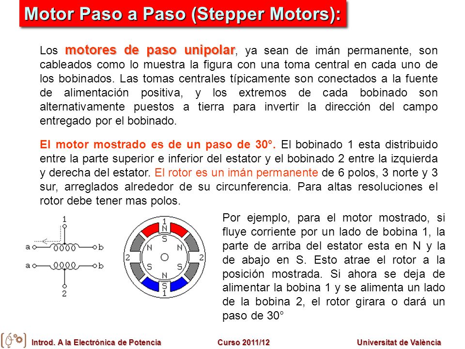 Motor Paso a Paso (Stepper Motors):