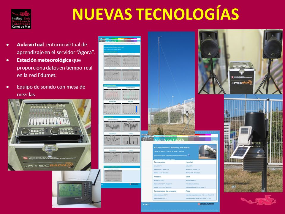NUEVAS TECNOLOGÍAS Aula virtual: entorno virtual de aprendizaje en el servidor Àgora .