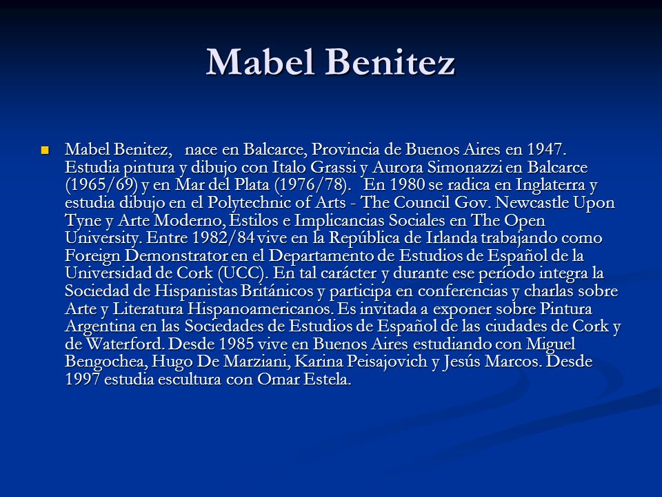 Mabel Benitez