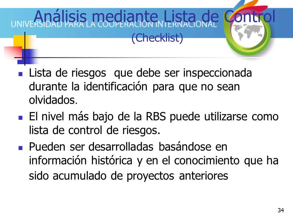 Análisis mediante Lista de Control (Checklist)