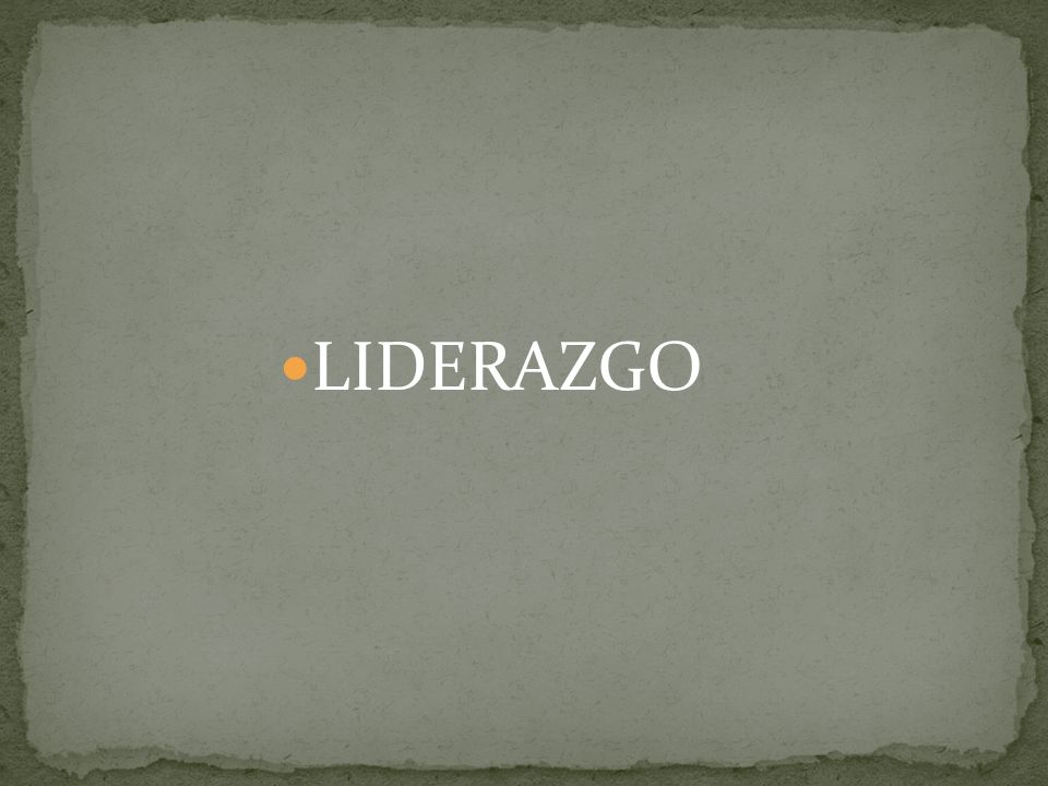 LIDERAZGO