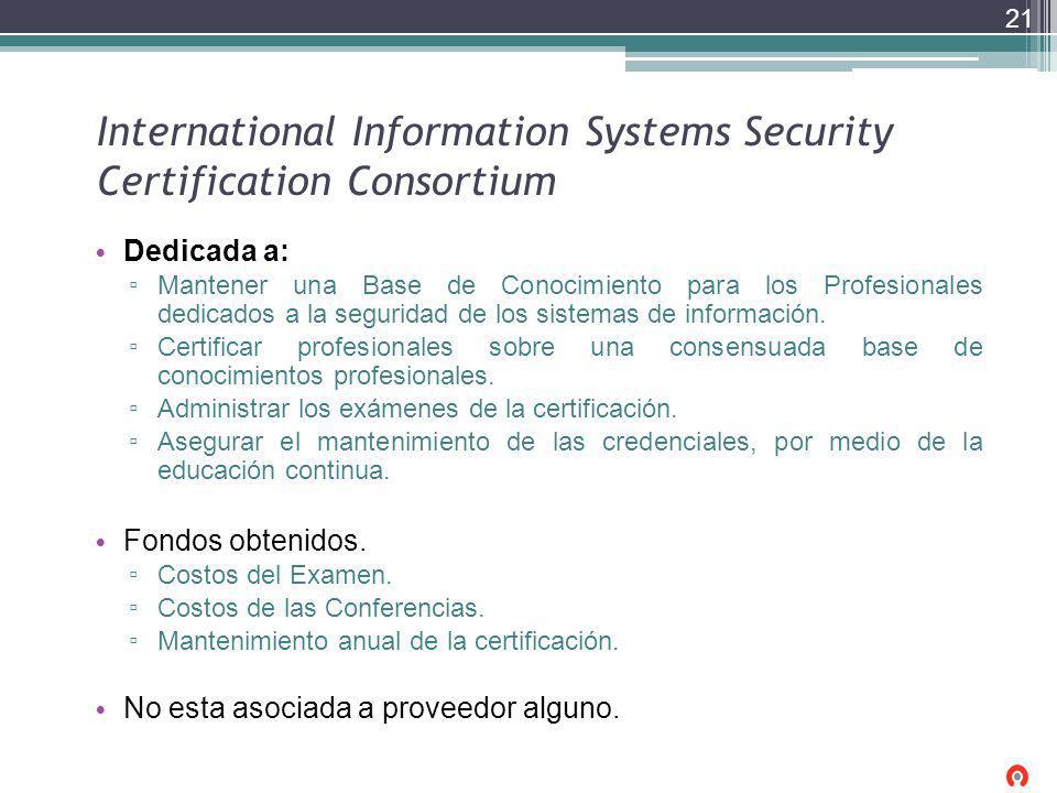 International Information Systems Security Certification Consortium