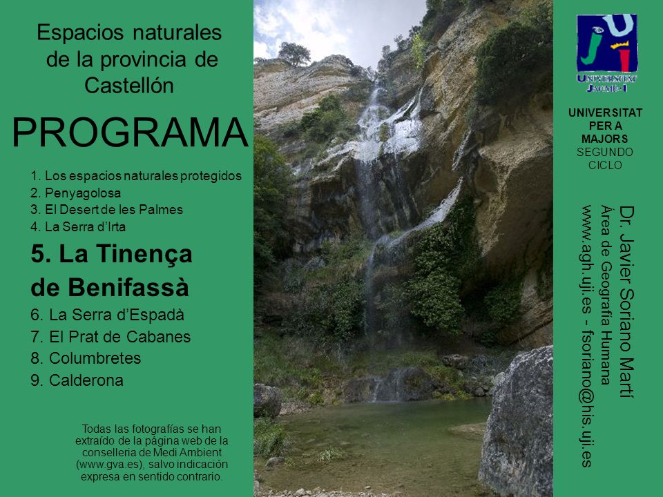 Espacios naturales de la provincia de Castellón