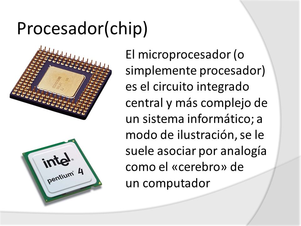 Procesador(chip)