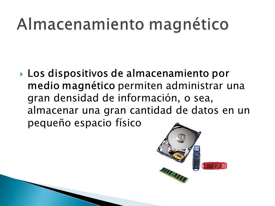 Almacenamiento magnético