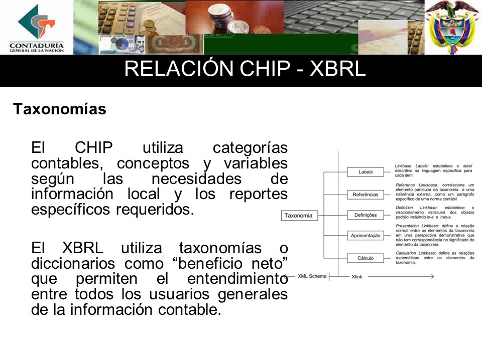 RELACIÓN CHIP - XBRL Taxonomías