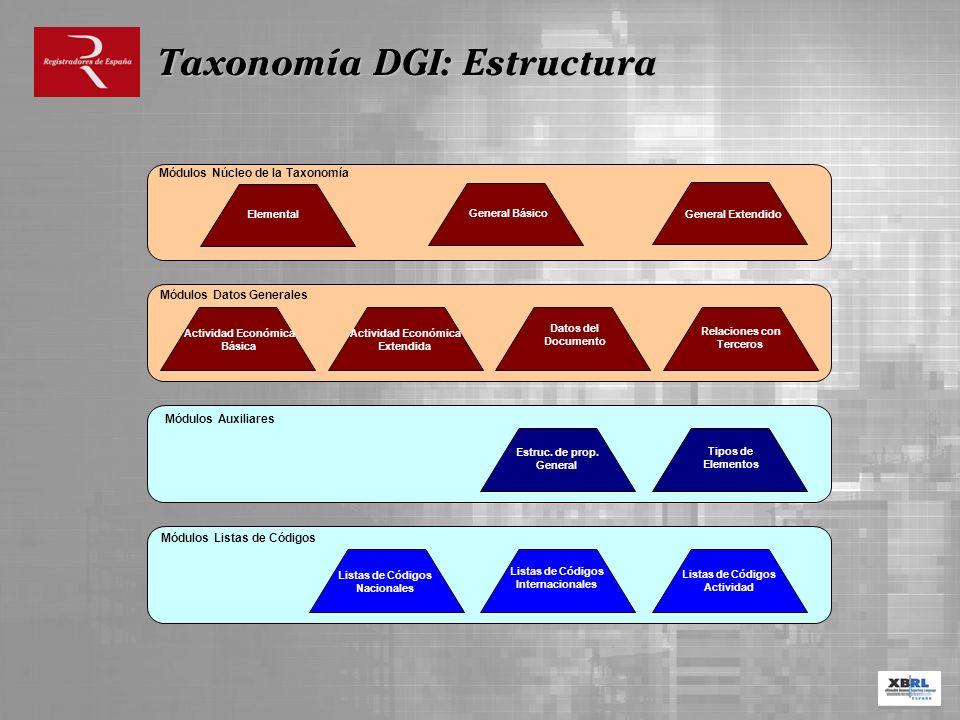 Taxonomía DGI: Estructura