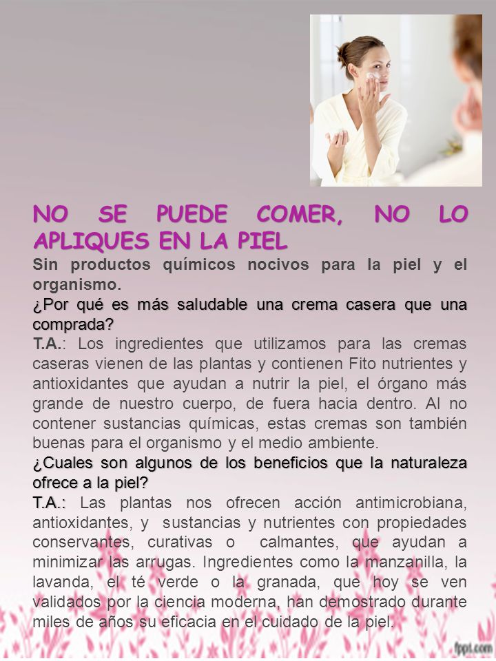 NO SE PUEDE COMER, NO LO APLIQUES EN LA PIEL