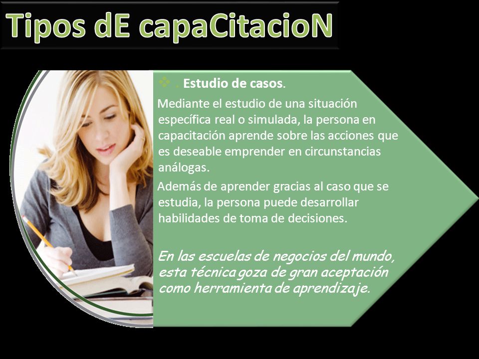 Tipos dE capaCitacioN . Estudio de casos.