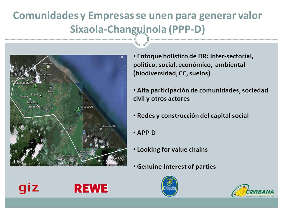 Comunidades y Empresas se unen para generar valor Sixaola-Changuinola (PPP-D)