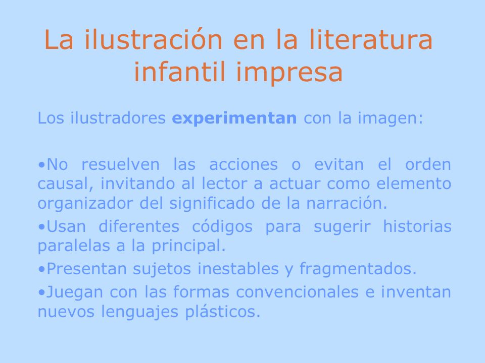 La ilustración en la literatura infantil impresa