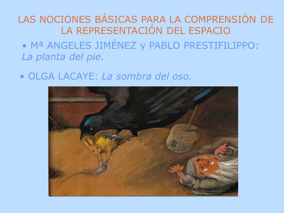 LAS NOCIONES BÁSICAS PARA LA COMPRENSIÓN DE LA REPRESENTACIÓN DEL ESPACIO