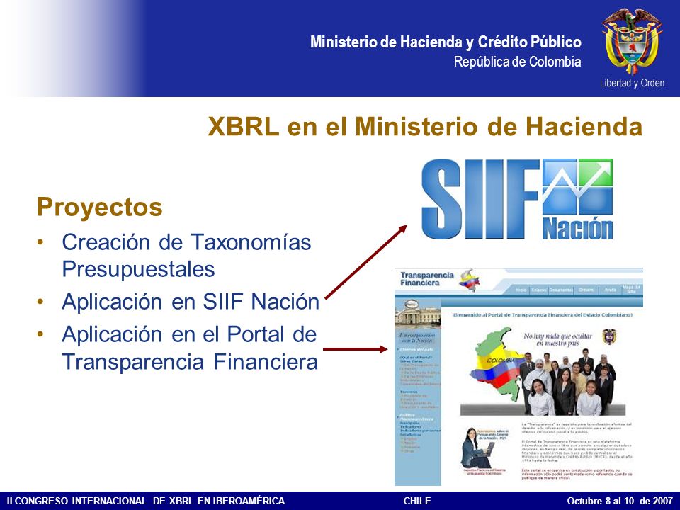 XBRL en el Ministerio de Hacienda
