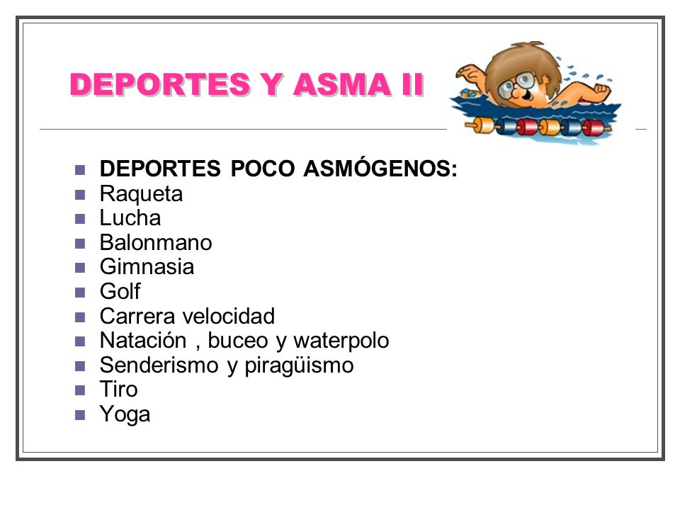 DEPORTES Y ASMA II DEPORTES POCO ASMÓGENOS: Raqueta Lucha Balonmano