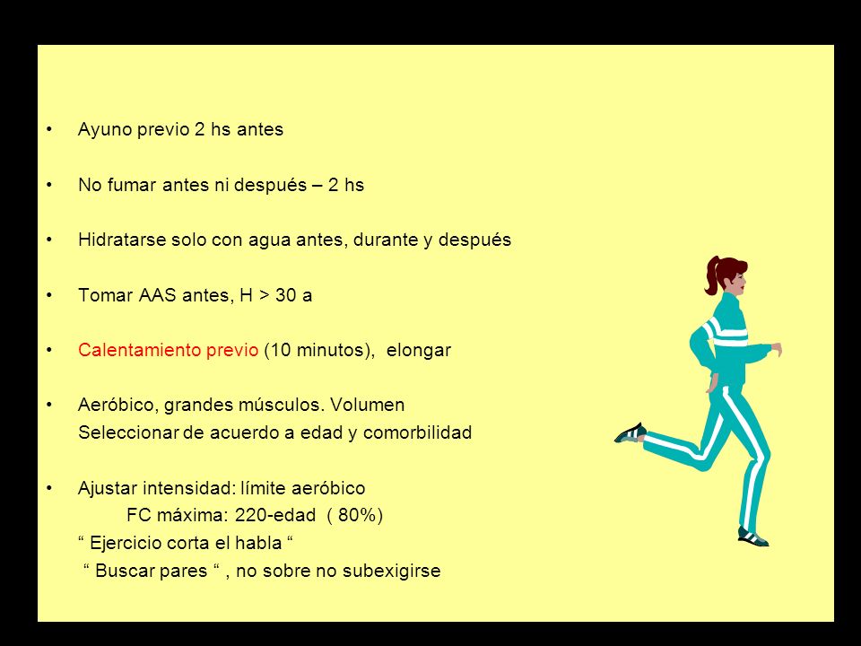 Ayuno previo 2 hs antes No fumar antes ni después – 2 hs. Hidratarse solo con agua antes, durante y después.