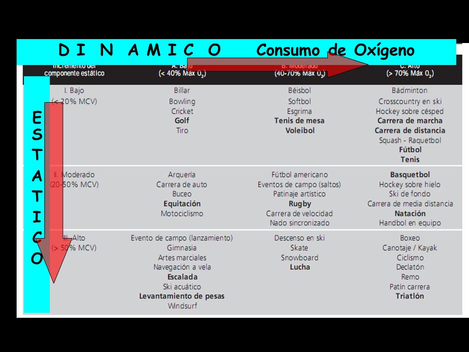 D I N A M I C O Consumo de Oxígeno