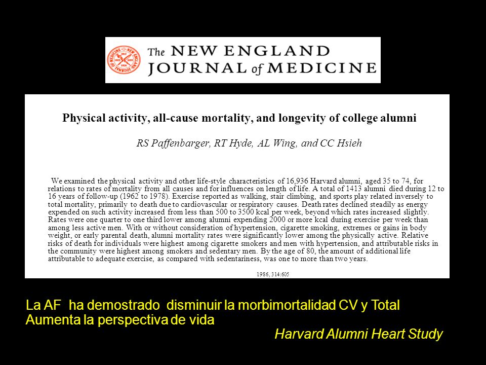 Physical activity, all-cause mortality, and longevity of college alumni.