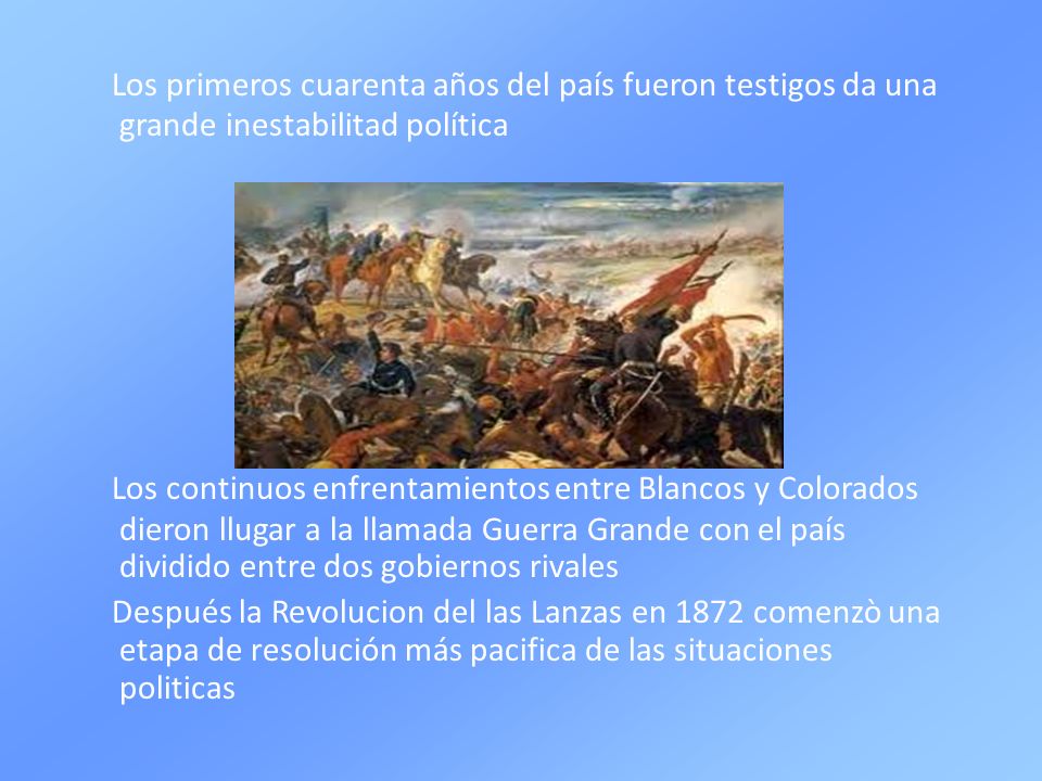 Los primeros cuarenta años del país fueron testigos da una grande inestabilitad política