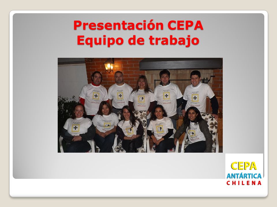Presentación CEPA Equipo de trabajo