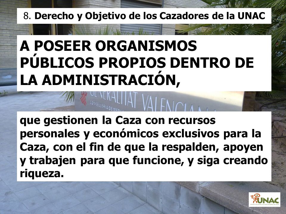 8. Derecho y Objetivo de los Cazadores de la UNAC