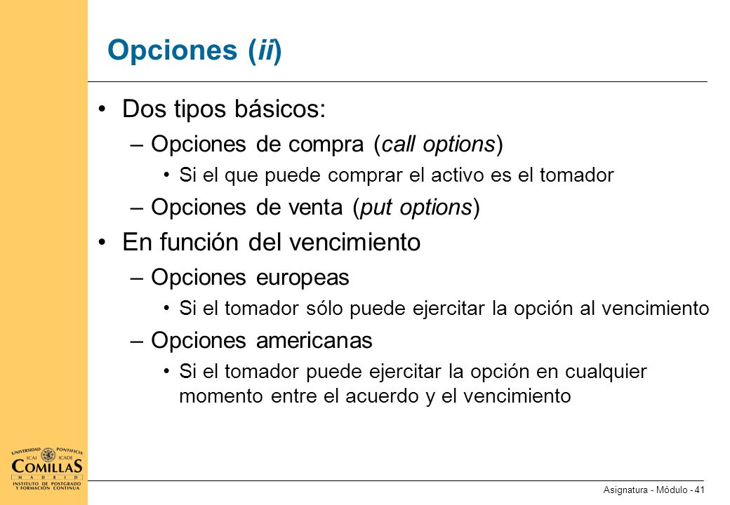 Opciones (iii) Valor intrínseco: Vit = St - K