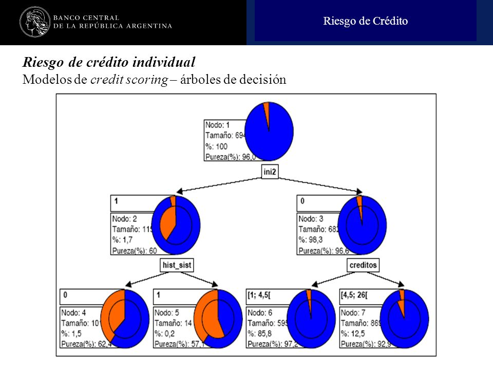 Riesgo de Crédito Riesgo de crédito individual Modelos de credit scoring – árboles de decisión