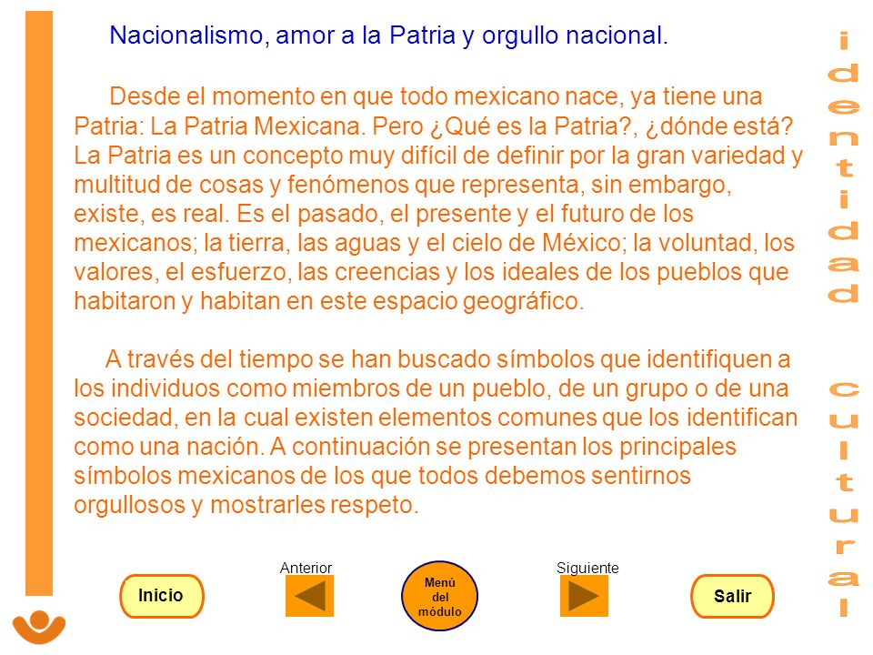 Nacionalismo, amor a la Patria y orgullo nacional